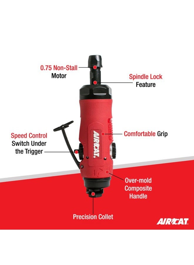 AIRCAT 6290: .75 HP Reversible Straight Die Grinder 20,000 RPM - Image 2