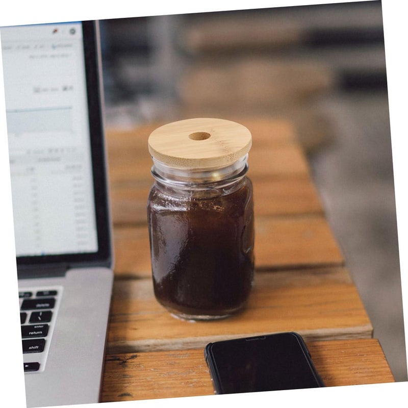 8pcs Jar Lids for Glass Jars Wide Mouth Replacement Wooden Sealing Covers 70mm Sturdy Lids Kitchen Storage - Image 5