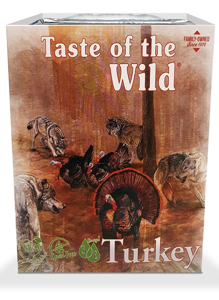 Taste of the Wild - Taste of the wild Wet Food TURKEY Fruit & Veg Tray dog wet food 390g - Image 1