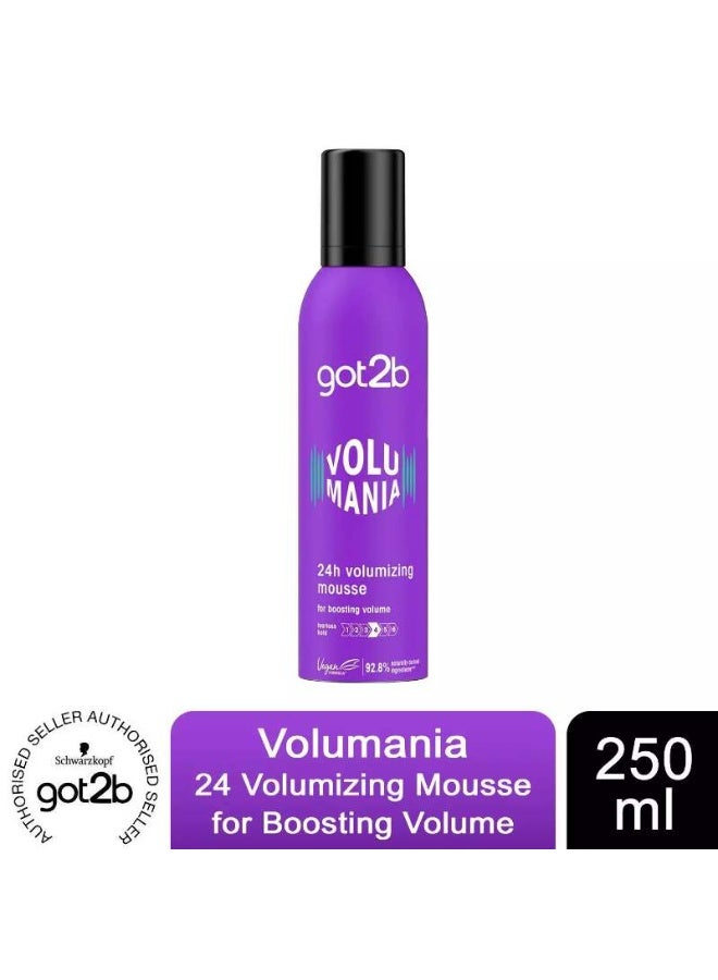 Got2b 24h Volumising Mousse, For Boosting Volume, Fearless Hold, 250ml - Image 2