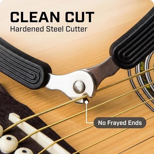 CC CAIHONG Guitar String Winder, Guitar String Winder Tool, Guitar Bridge Pin Puller and Cutter, 3 In 1 Multifunctional Guitar String Peg Tuner Winder for Acoustic Electric Guitar (Black) - Image 3