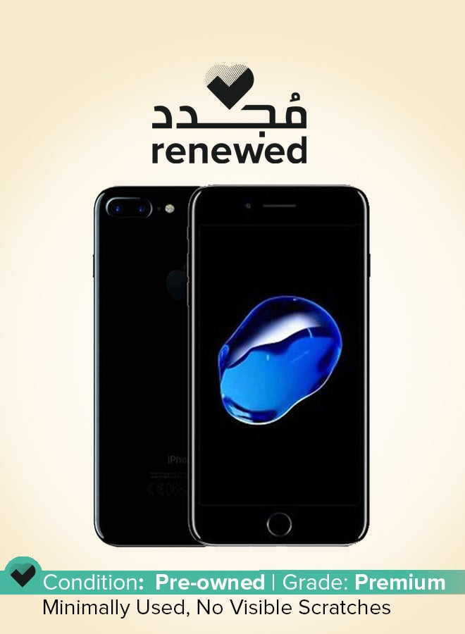 ابل  مجدد - آيفون 7 بلس 256 جيجابايت أسود لامع 4G مع فيس تايم - Image 1