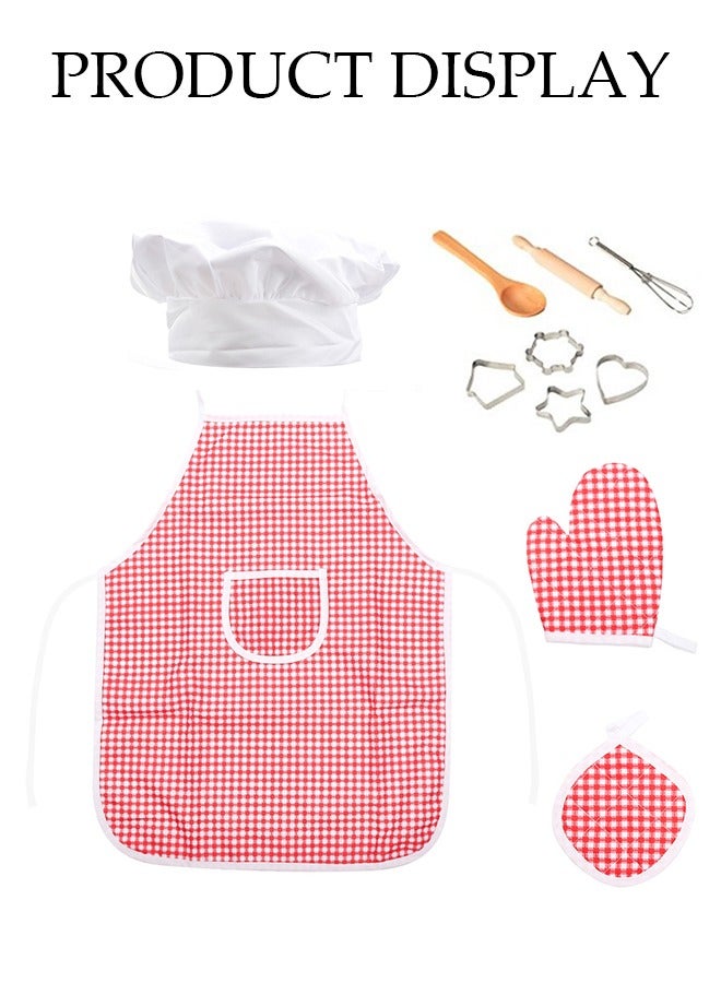 DUNISO 20 Pcs Kids Cooking and Baking Set, Children's Chef Set, with Apron, Hat, and Cooking Utensils, Suitable for Boys and Girls Aged 3 to12  - Image 2