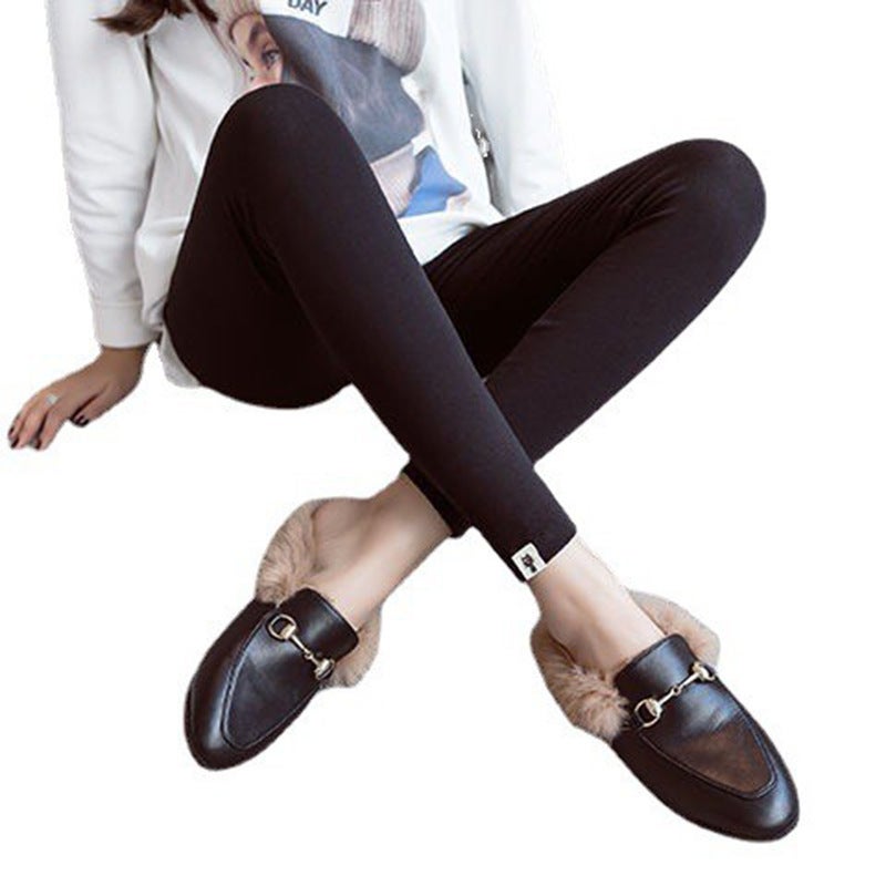 Pregnant Womens Leggings Pregnant Womens Pants Spring and Autumn Autumn Thin Pregnancy Autumn and Winter Casual Leggings Trousers Outer Wear Dark gray  - Image 5