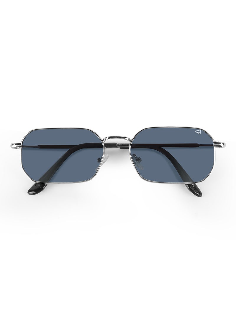 Woggles Altair Blue Hexagonal Sunglasses  - Image 3