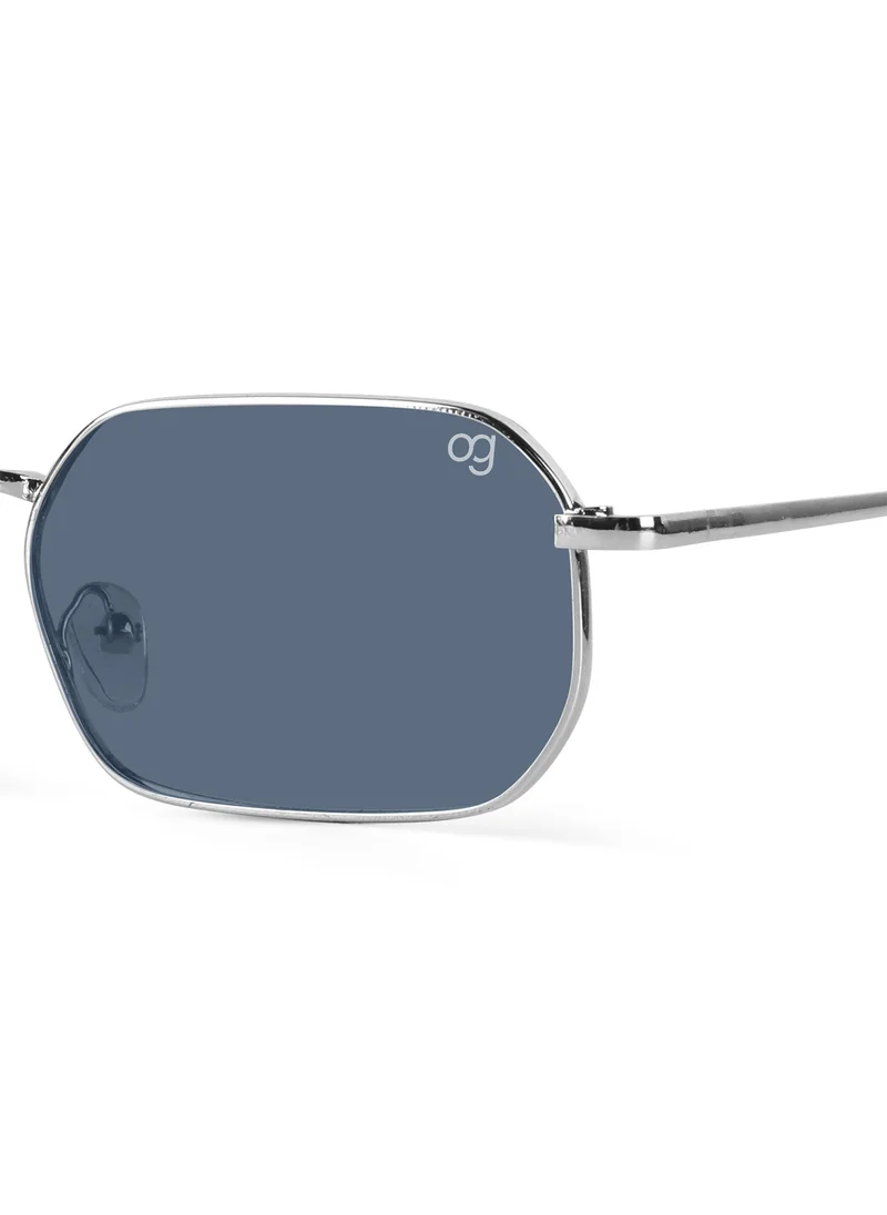 Woggles Altair Blue Hexagonal Sunglasses