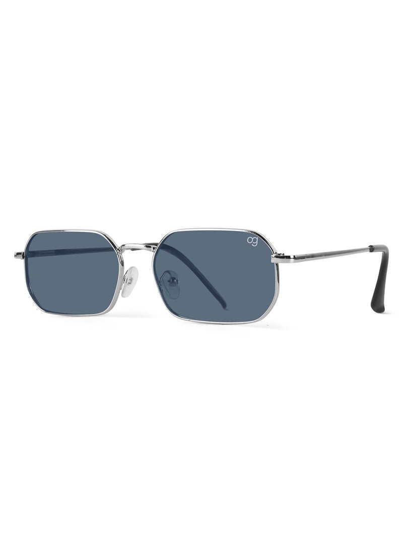 Woggles Altair Blue Hexagonal Sunglasses  - Image 5
