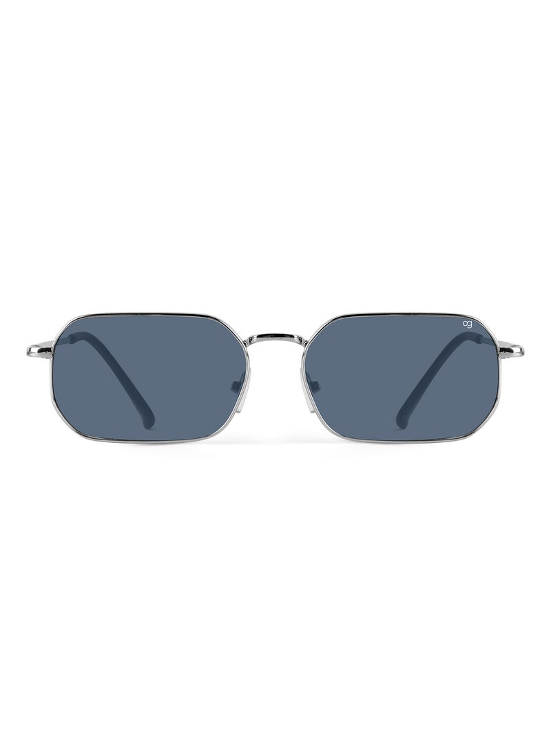 Woggles Altair Blue Hexagonal Sunglasses  - Image 4