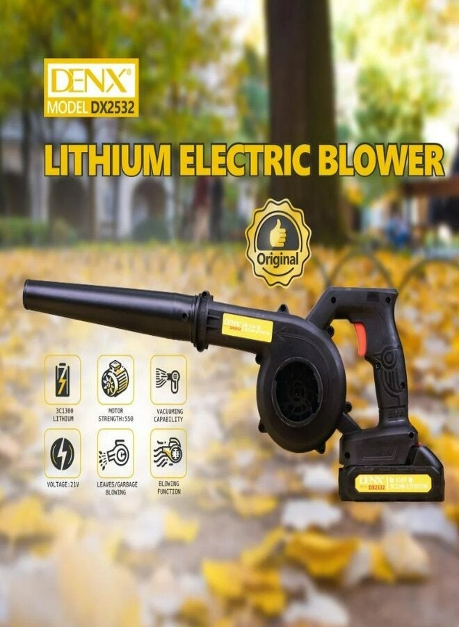 DENX DX2532 electric blower with a power of 550 watts for cleaning gardens and vacuuming dirt easily - Image 3
