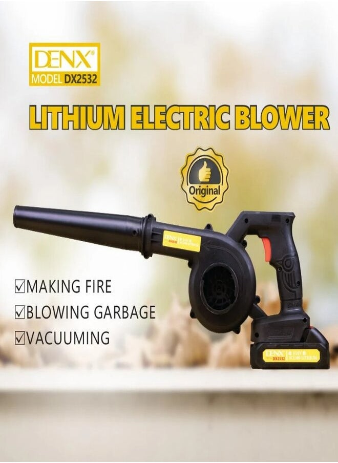 Denx DENX DX2532 electric blower with a power of 550 watts for cleaning gardens and vacuuming dirt easily  - Image 3