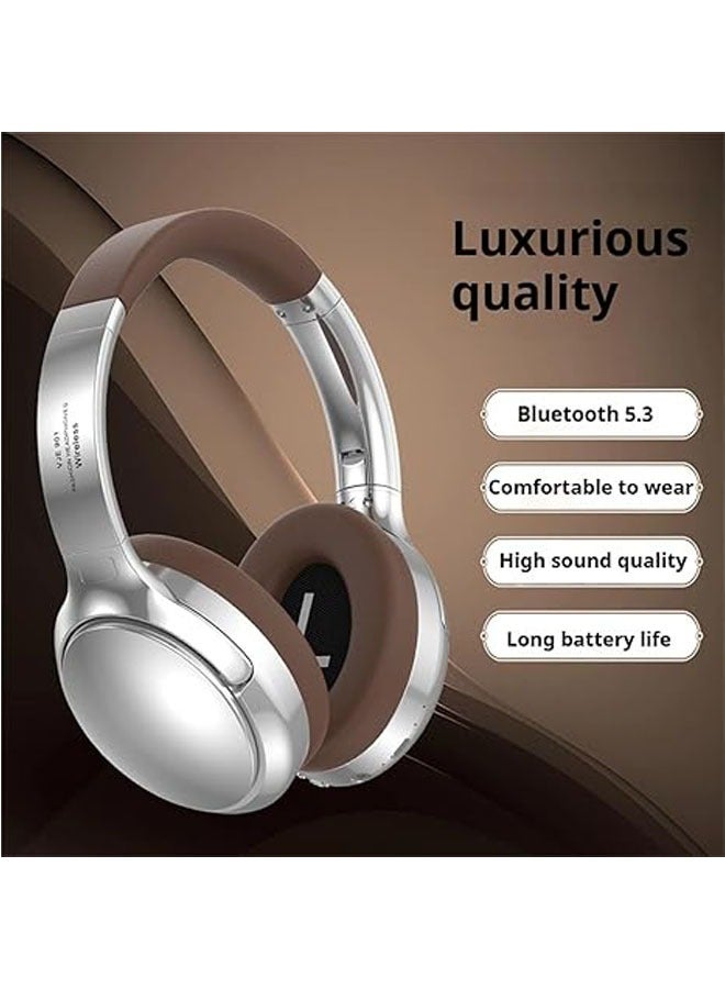 general VJE901 Retro Metal Over-Ear Bluetooth Headset Sports Wireless Mobile Phone Call Noise Cancelling Headphones - Image 2