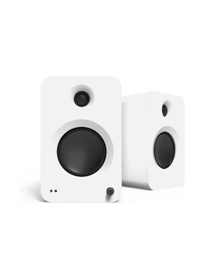 Kanto Audio REN 200W Powered Bookshelf Speakers with HDMI ARC, USB-C, and Bluetooth 5.3-Matte White, Pair - Image 1
