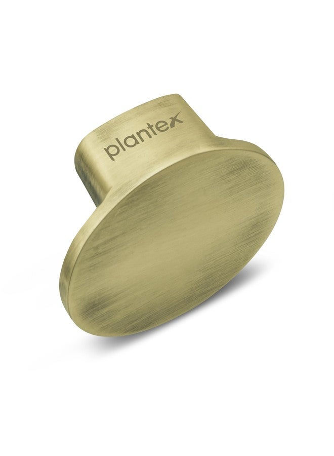 Plantex Knobs for Drawer | Cabinets Drawer Knobs | Pull-Push Knobs for Kitchen & Bedroom Drawer - Pack of 1 (Oval, Brass Antique) - Image 1