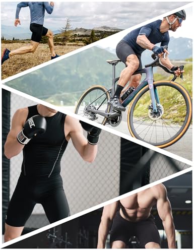 HovSiyla 6 Pack Compression Shorts with Pocket Men Sports Workout Performance Athletic Running Underwear Shorts Spandex 6 Black Large - Image 2