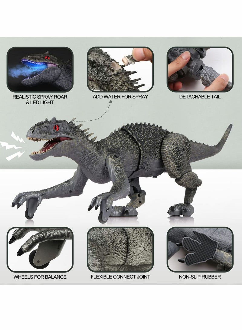 SYOSI Remote Control Dinosaur for Boys 4-7 8-12, RC Walking Dinosaur Toys with Mist Spraying and Sounds, Large Trex Robot Dinosaur Toy for Boys Kids 5-7 8-12 - Image 4