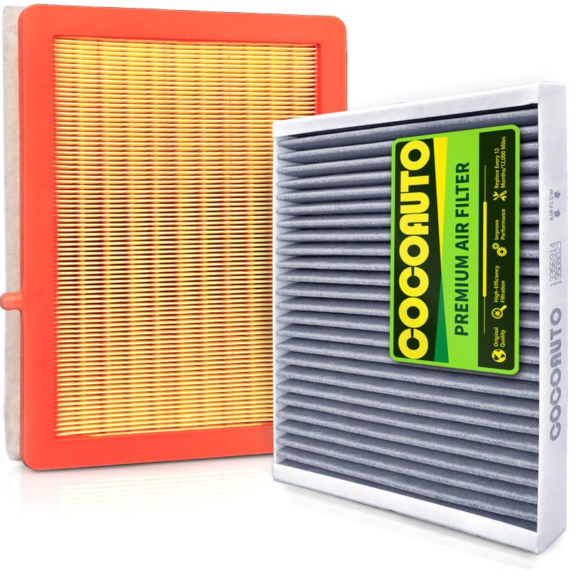 COCOAUTO Engine & Cabin Air Filter Kit for Chevy Equinox & GMC Terrain (2018-2026) 1.5L 1.6L 2.0L, NOT FOR Electric, Replace OE 23279657, CA12260, 13508023 - Image 1
