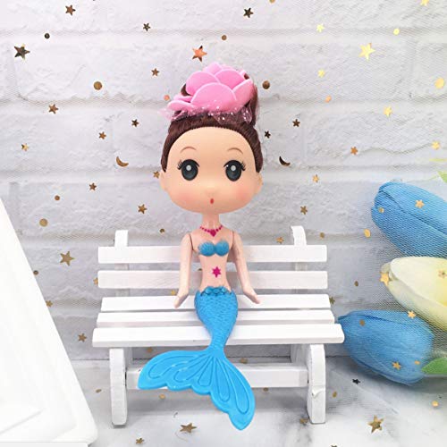 HYSTYLE 10 Pcs Mermaid Figurines, Doll Cake Toppers, Figure Collection Playset, Ocean Princess Toy, Birthday Cake Decoration - Image 3