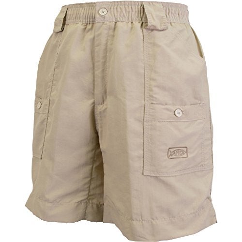 AFTCO Original Fishing Shorts Long Khaki - Image 1