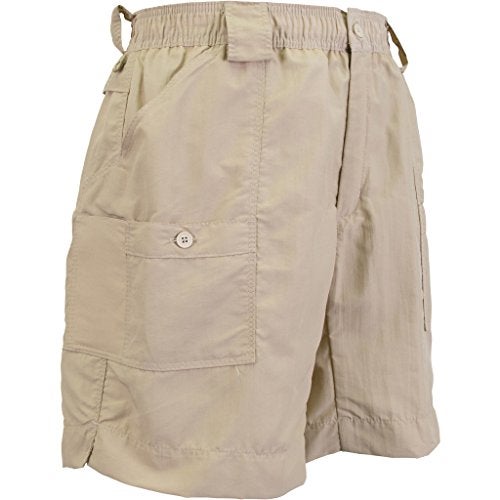 AFTCO Original Fishing Shorts Long Khaki - Image 4
