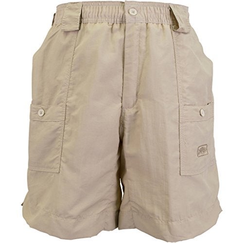 AFTCO Original Fishing Shorts Long Khaki - Image 2