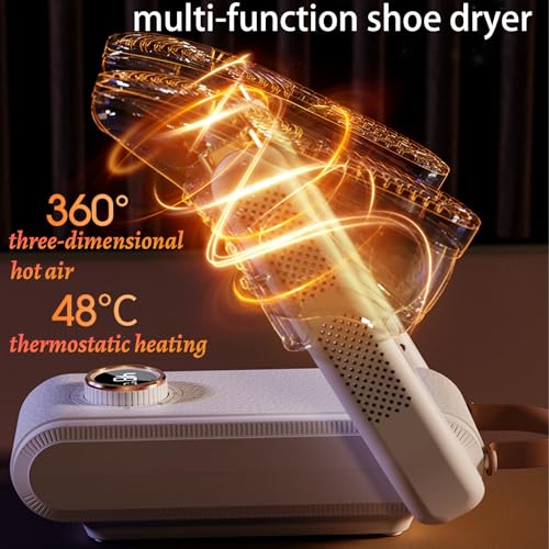 Hynhsun Boot Dryer for Work Boots，Shoe Dryer with Heat Blower， Shoe Dryers for Sneakers, Doubles as Glove, Helmet & Boxing Glove Dryer- Helps Reduce Odor(white) - Image 4