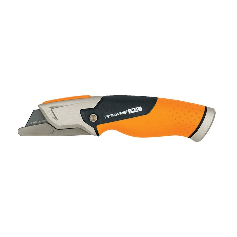 Fiskars 770010-1001 Pro Utility Knife, Fixed, Orange/Black - Image 1