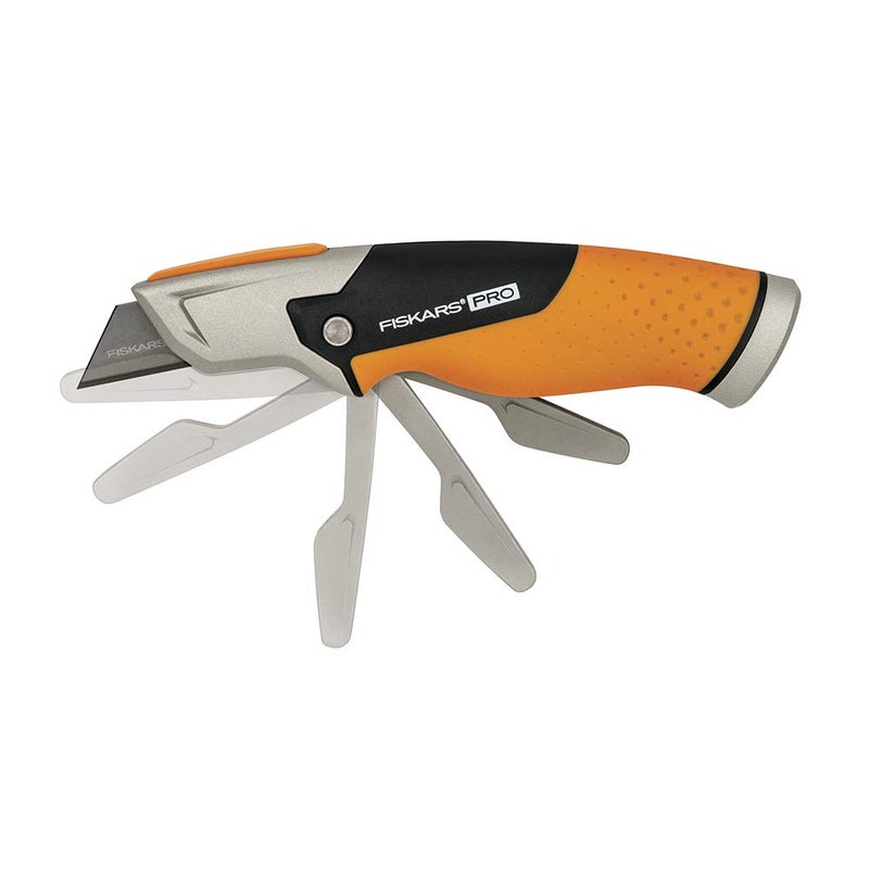 Fiskars 770010-1001 Pro Utility Knife, Fixed, Orange/Black - Image 3