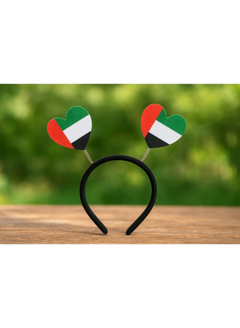 UAE Headband, UAE National Day Hair Accessories UAE National Day Hair Clip for Women Men Girl Kids (Multicolor 2pcs Headband, One Size) - Image 3