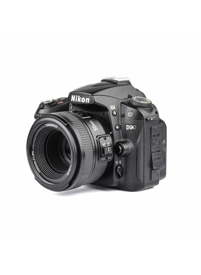 Eachshot - YONGNUO YN EF 50mm f/1.8 AF Lens YN50 Aperture Auto Focus for Nikon Camera as AF-S 50mm 1.8G with Cleaning Cloth - Image 1