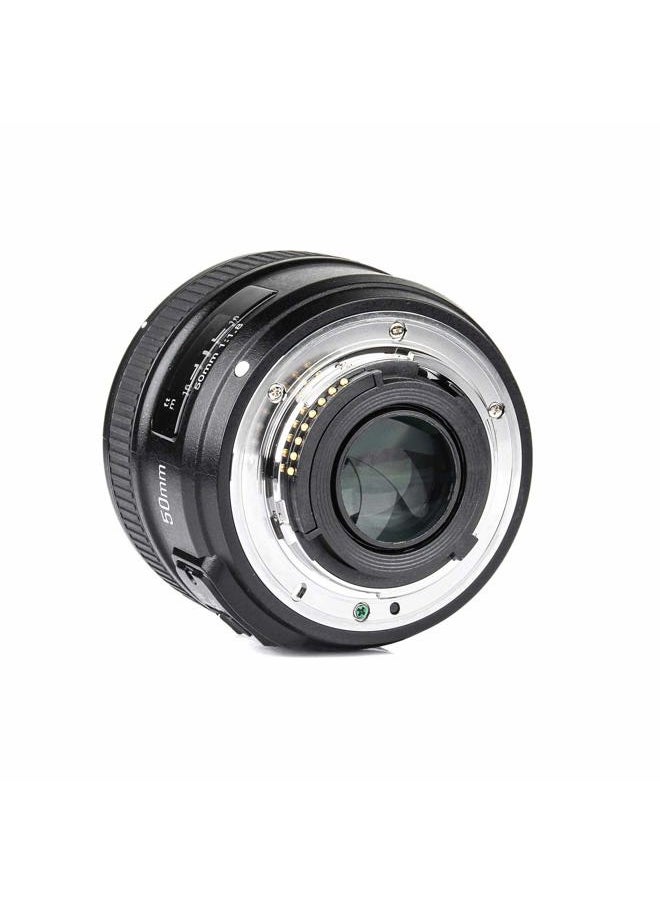 Eachshot - YONGNUO YN EF 50mm f/1.8 AF Lens YN50 Aperture Auto Focus for Nikon Camera as AF-S 50mm 1.8G with Cleaning Cloth - Image 1
