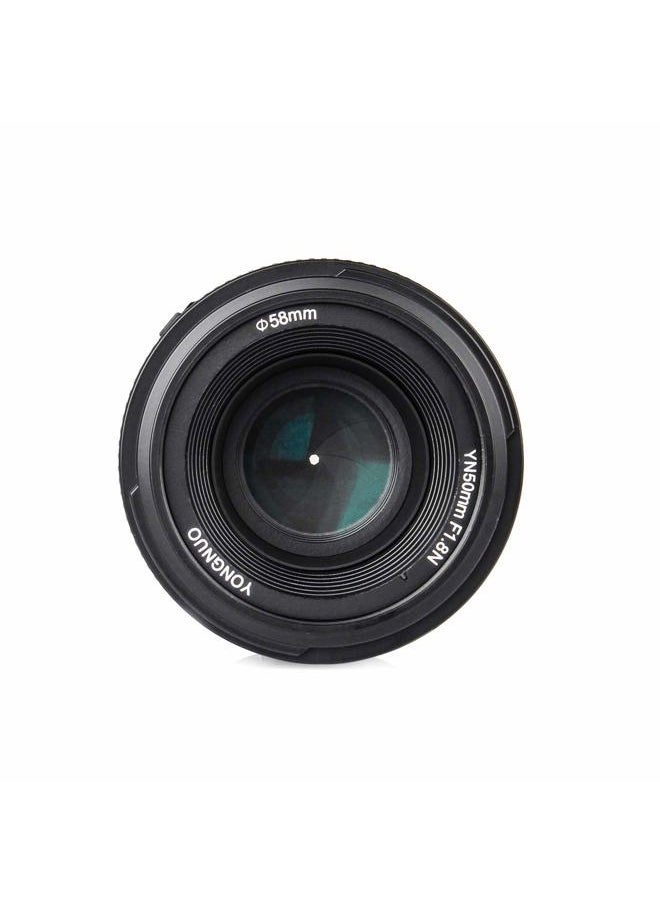 Eachshot - YONGNUO YN EF 50mm f/1.8 AF Lens YN50 Aperture Auto Focus for Nikon Camera as AF-S 50mm 1.8G with Cleaning Cloth - Image 1