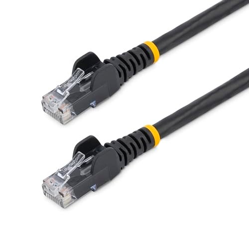 StarTech.com 10ft CAT6 Ethernet Cable - Black CAT 6 Gigabit Ethernet Wire -650MHz 100W PoE++ RJ45 UTP Category 6 Network/Patch Cord Snagless w/Strain Relief Fluke Tested UL/TIA Certified (N6PATCH10BK) - Image 1