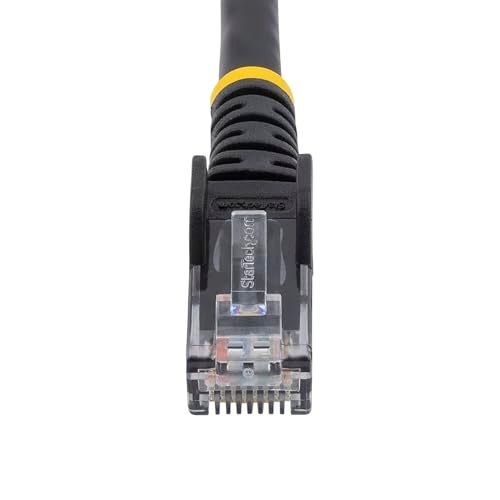 StarTech.com 10ft CAT6 Ethernet Cable - Black CAT 6 Gigabit Ethernet Wire -650MHz 100W PoE++ RJ45 UTP Category 6 Network/Patch Cord Snagless w/Strain Relief Fluke Tested UL/TIA Certified (N6PATCH10BK) - Image 4