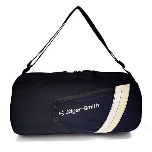 Jager_Smith Jager-Smith GB 900 Multipurpose Gym Bag with Shoe Compartment (Black, White & Cream) - Image 1