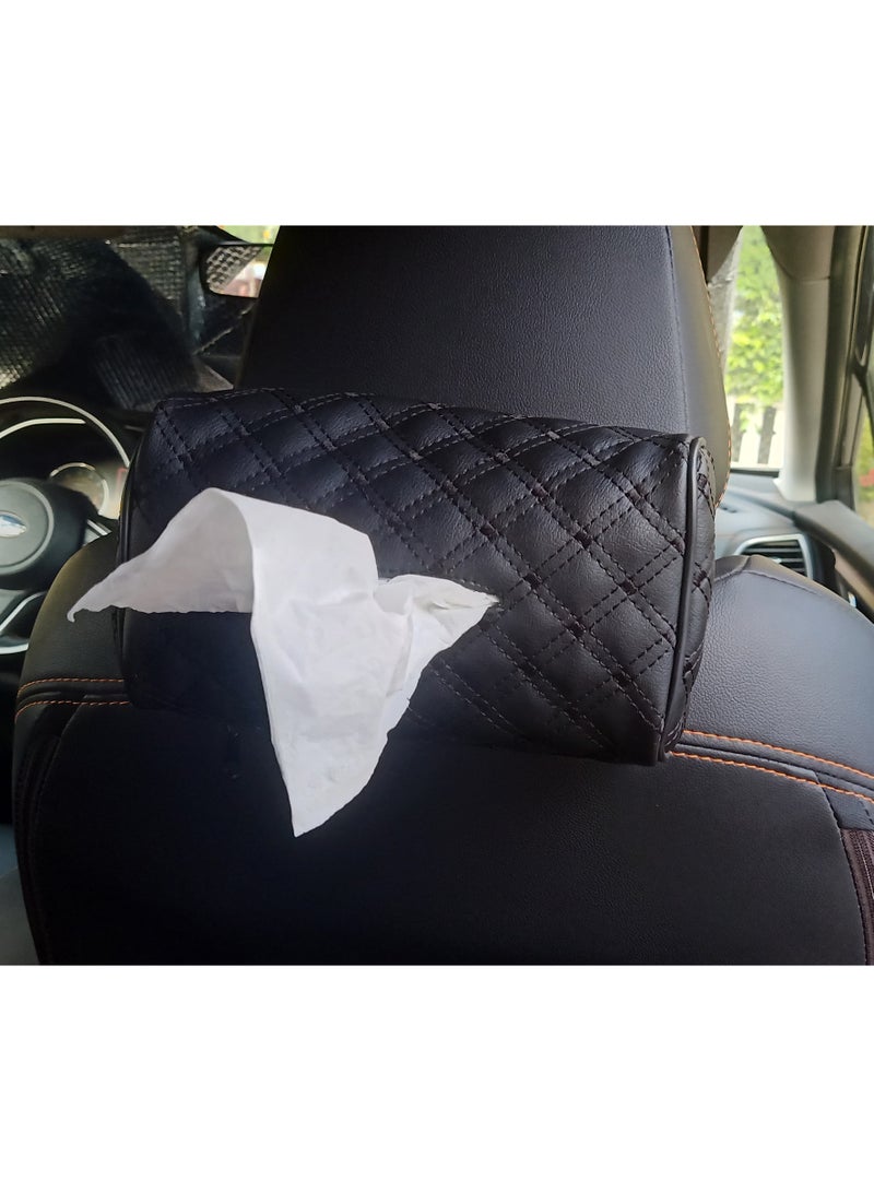 Assafco Car Leather Tissue Holder winne embroidery - Image 1