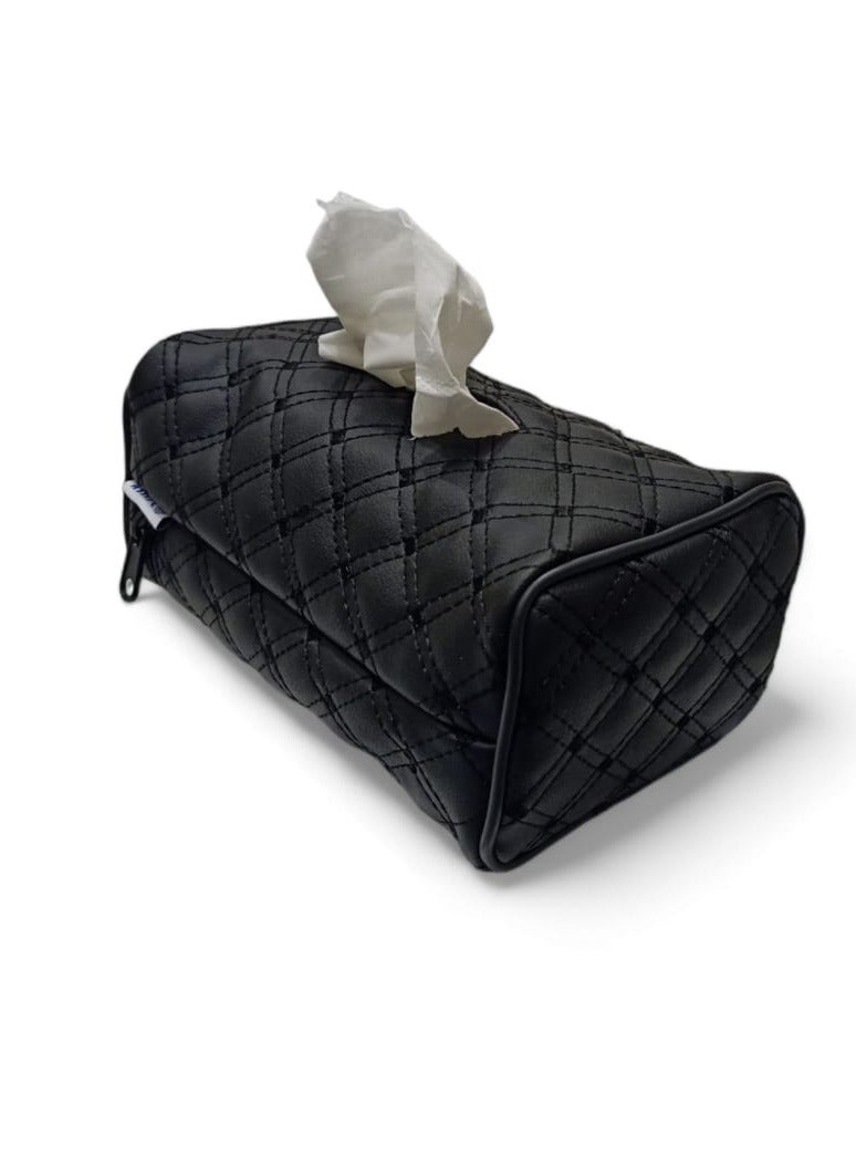 Assafco Car Leather Tissue Holder winne embroidery - Image 2