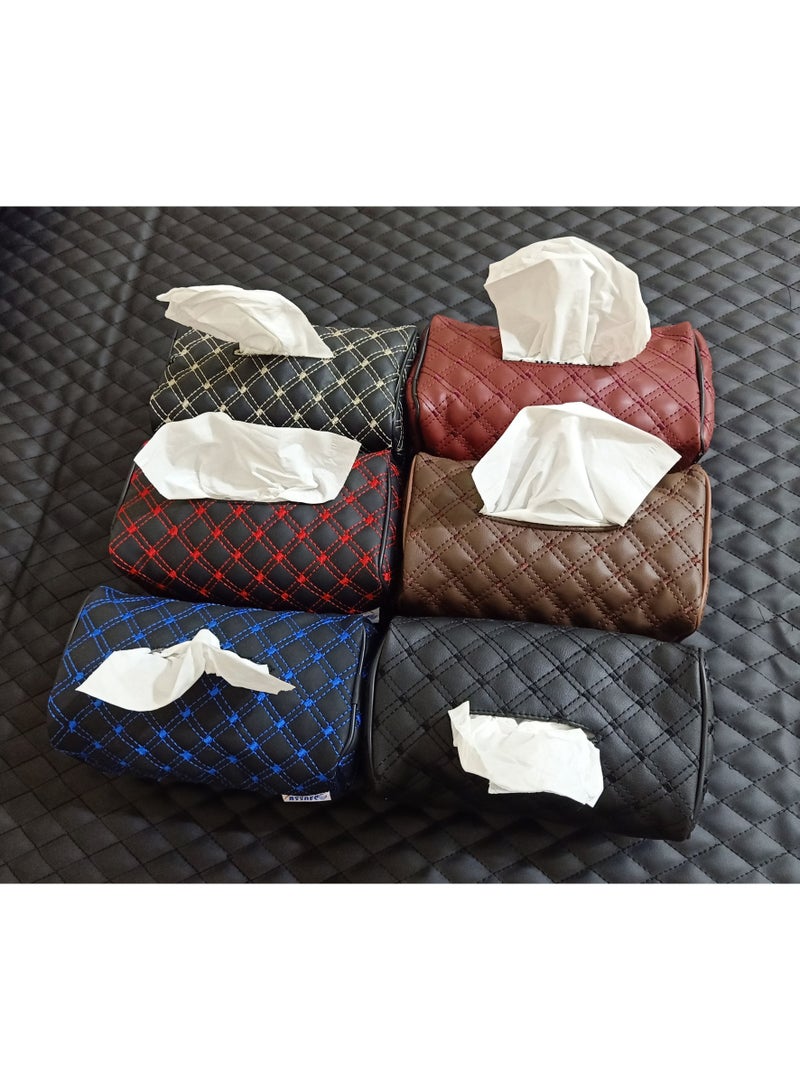 Assafco Car Leather Tissue Holder winne embroidery - Image 3