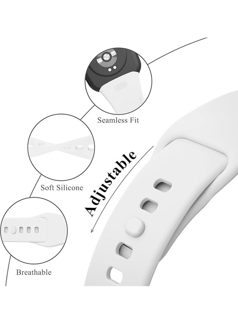 Soft Silicone Strap Replacement Band For Xiaomi Redmi Watch 3 Active - White - Image 2