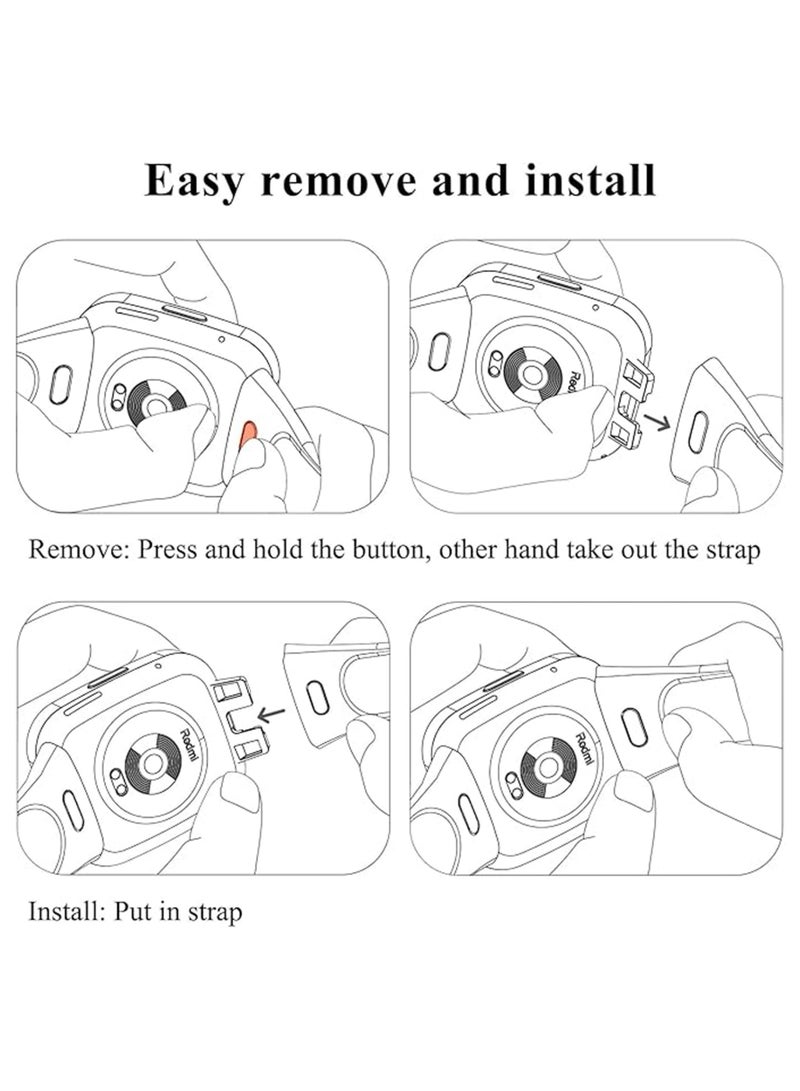 Soft Silicone Strap Replacement Band For Xiaomi Redmi Watch 3 Active - White - Image 4