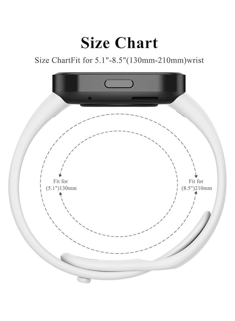 Soft Silicone Strap Replacement Band For Xiaomi Redmi Watch 3 Active - White - Image 3