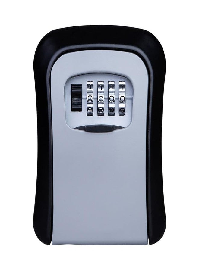 Evona Outdoor Key Lock Box with Code,Combination Password Security Lock Waterproof Wall Mount Push Button 4 Digit Security Zinc Padlock for Home Family Key Storage,5 Keys Or Access Cards-Multi - Image 1