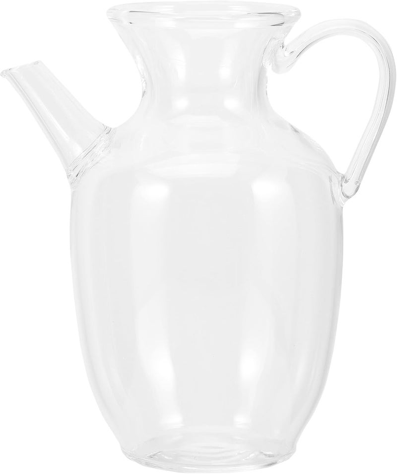 Glass Milk Pitcher for Breakfast, Glass Water Kettle and Coffee Tea Jug, Kitchen Water Dispenser for Cold Drinks and Milk Serving - Image 1