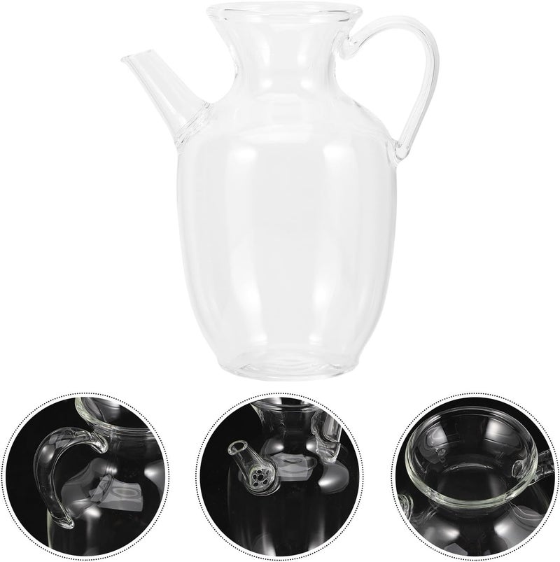 Glass Milk Pitcher for Breakfast, Glass Water Kettle and Coffee Tea Jug, Kitchen Water Dispenser for Cold Drinks and Milk Serving - Image 5