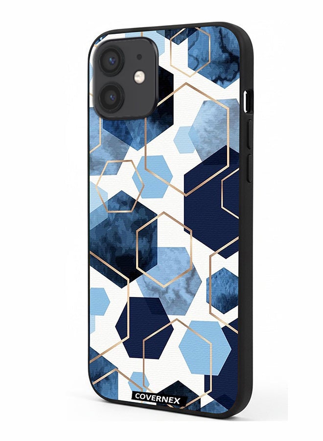 Covernex Apple iPhone 12 Protective Case Cover Printed Featuring Hexagon Mosaic A Geometric Pattern - Image 1