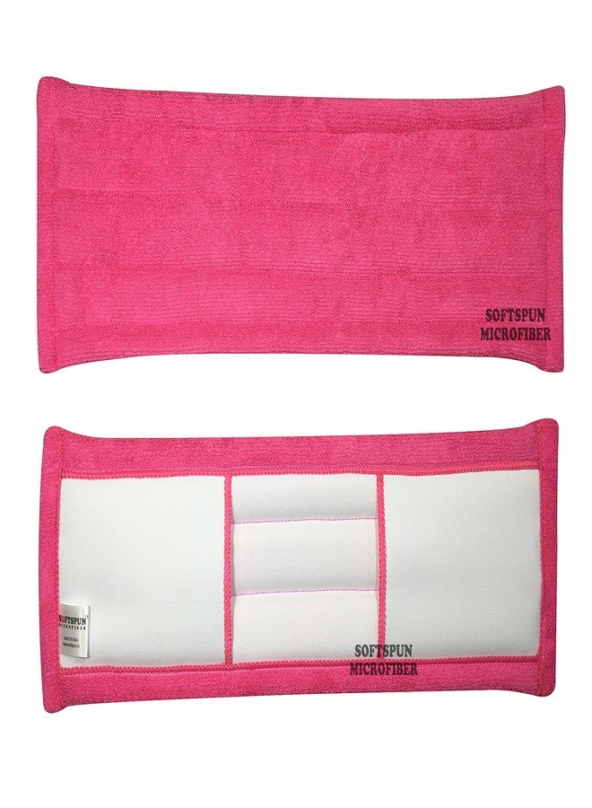 SOFTSPUN Microfiber Wet & Dry Cleaning Mop Refill - Pink - 19inches - Image 2
