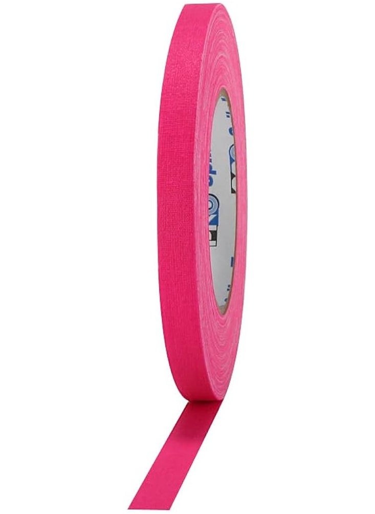 Vitacelli UV Blacklight Reactive Spike Tape, Fluorescent Adhesive Tapes Dry Erase Neon for Parties Whiteboard Art Tape Craft Decorations Cloth Floors Stages (6 Pack White,Blue,Yellow,black,Pink,Red)  - Image 5