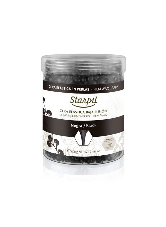Starpil Wax 600g / 1.3 lb Black Hard Wax Beads for Painless Hair Removal, Stripless Wax Beads, Polymer Blend Low Temperature Wax for Face, Bikini, Brazilian, Legs, Underarm, Back and Chest - Image 1