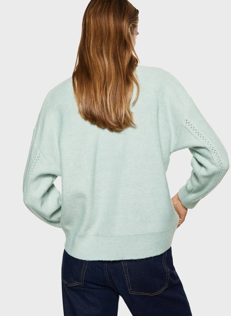 MANGO High Neck Knitted Sweater