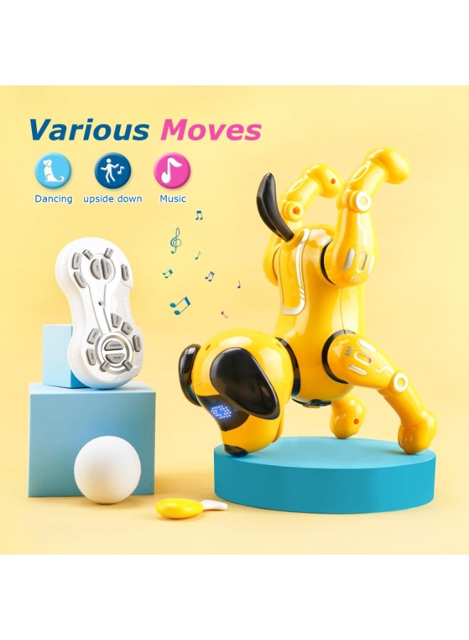 Bukela Remote Control Robot Dog Toy for Kids, Robot Dogs That Acts Like a Real Dog, Walking,Singing and Dancing Smart Dog Toy - Image 4