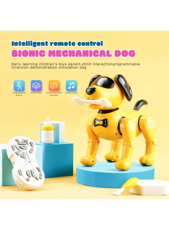 Bukela Remote Control Robot Dog Toy for Kids, Robot Dogs That Acts Like a Real Dog, Walking,Singing and Dancing Smart Dog Toy - Image 2